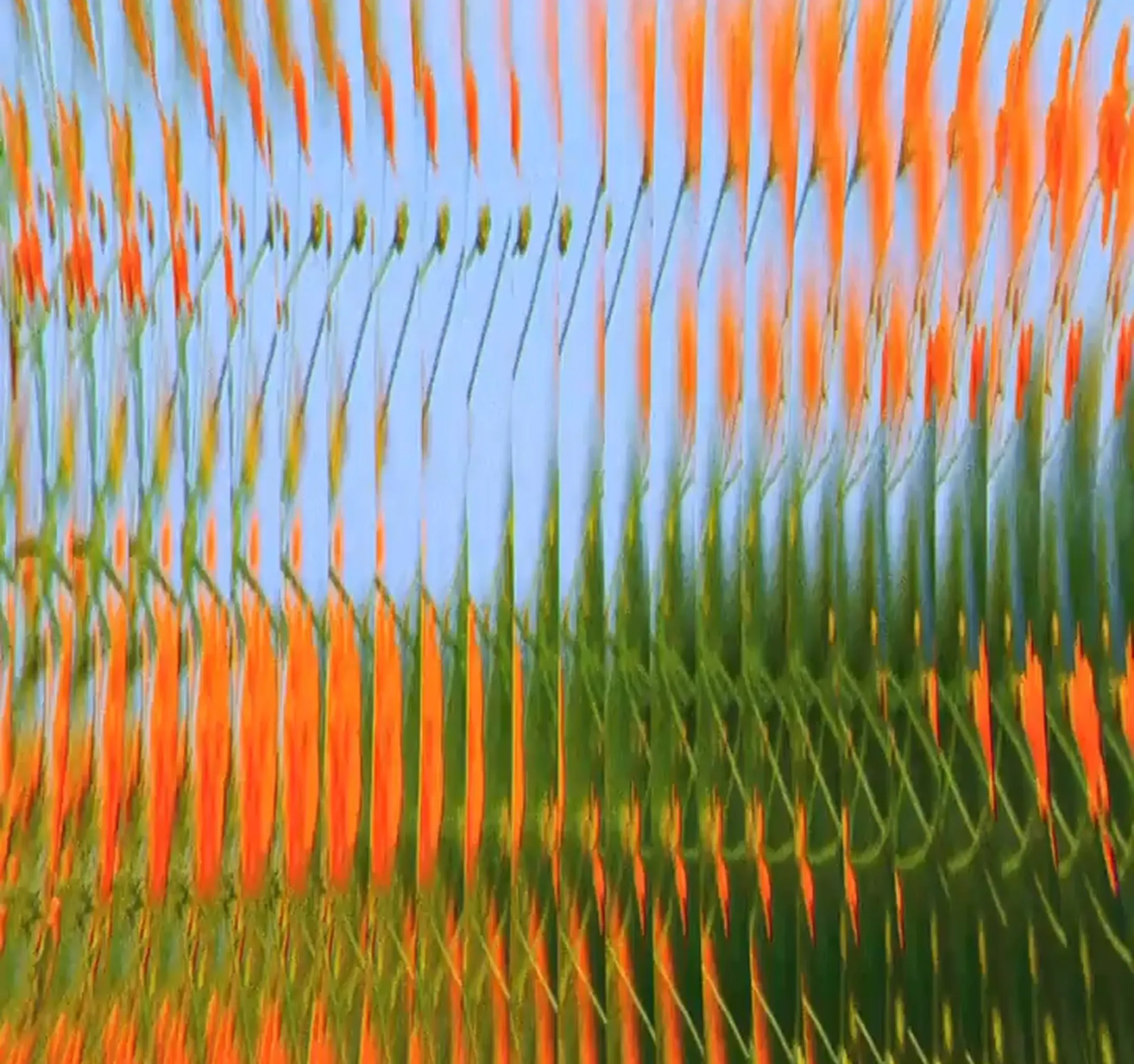 Supporting color image with warm and cool depth.