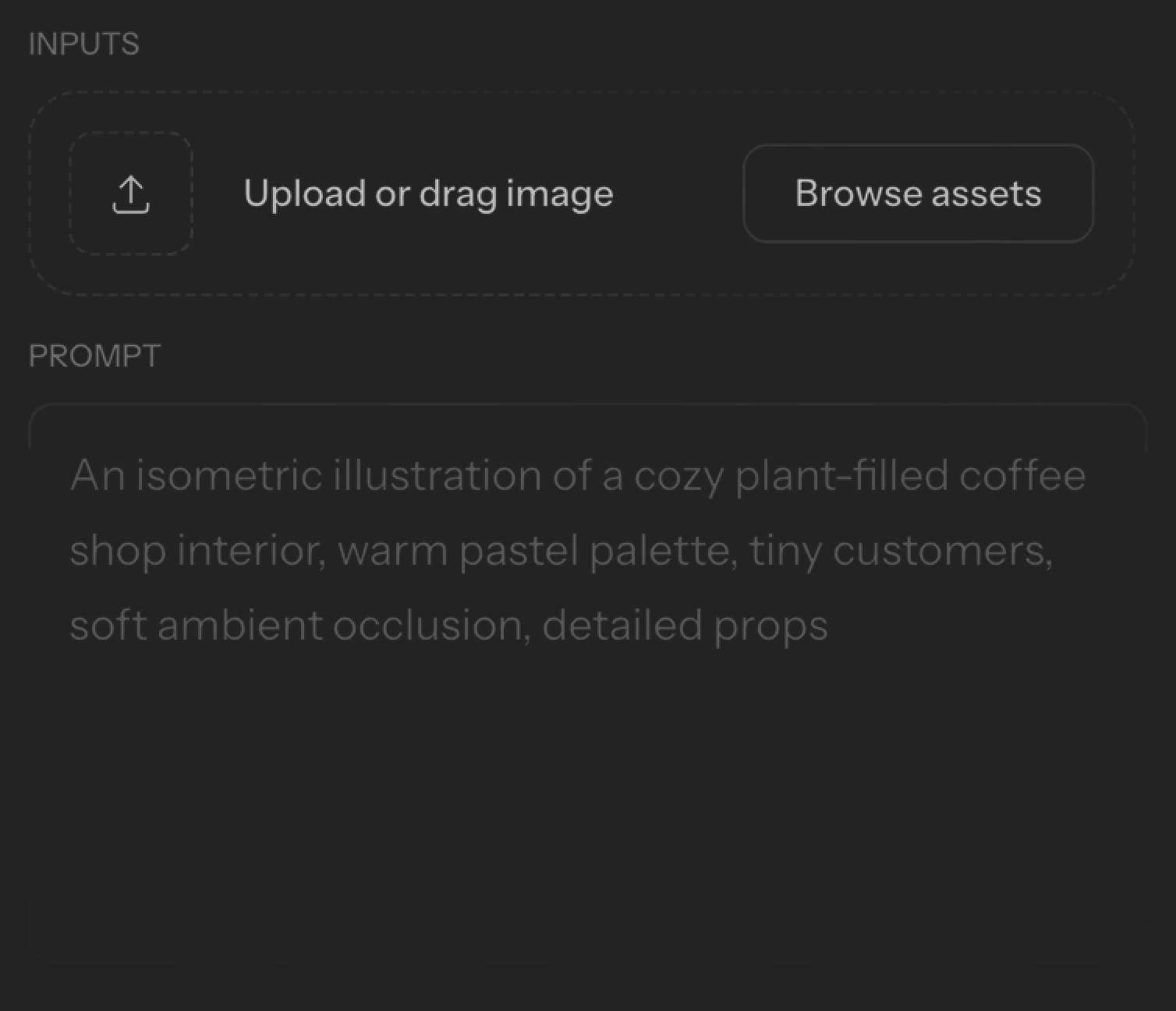 Playground controls for model, aspect ratio, resolution, quality, and output count