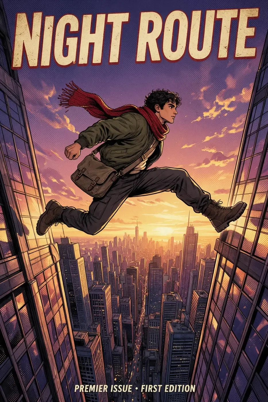 A comic cover titled Night Route