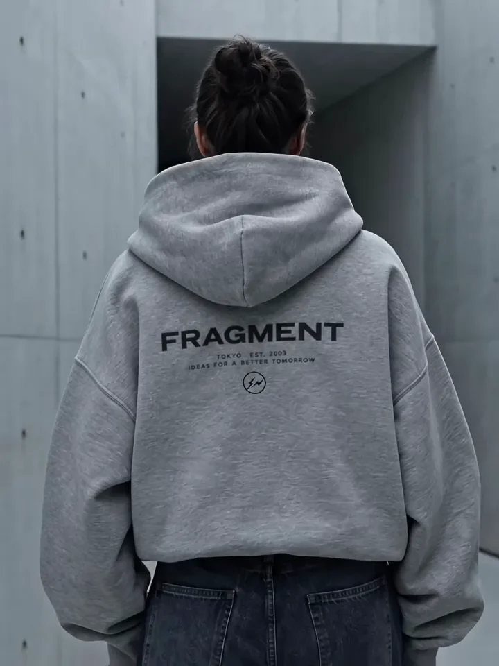 The back of a Fragment hoodie